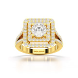 1.99 CT Lab Diamond Round Cut Halo Diamond