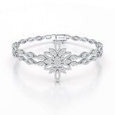 2 CT Lab Grown Diamond Two Layer Designer Bracelet