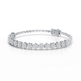 1.9 CT White Gold Lab Diamond Star Bracelet