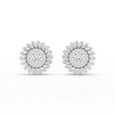 1.9 CT Lab Diamond Taper Stud Earring Jama Jewels