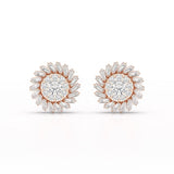 1.9 CT Lab Diamond Taper Stud Earring