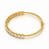 1.9 CT White Gold Lab Diamond Star Bracelet