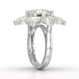 10.43 CT Halo Lab Diamond Ring