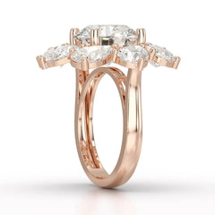 10.43 CT Halo Lab Diamond Ring Jama Jewels