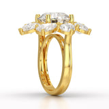 10.43 CT Halo Lab Diamond Ring