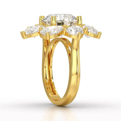 10.43 CT Halo Lab Diamond Ring Jama Jewels