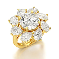 10.43 CT Halo Lab Diamond Ring Jama Jewels