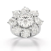 10.43 CT Halo Lab Diamond Ring Jama Jewels