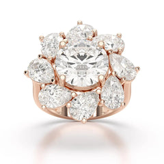 10.43 CT Halo Lab Diamond Ring Jama Jewels