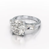 Three Stone Lab Diamond 2.74 CT Wedding Ring - Jama Jewels