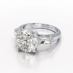 Three Stone Lab Diamond 2.74 CT Wedding Ring - Jama Jewels