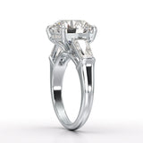 Three Stone Lab Diamond 2.74 CT Wedding Ring - Jama Jewels