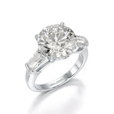 Three Stone Lab Diamond 2.74 CT Wedding Ring - Jama Jewels