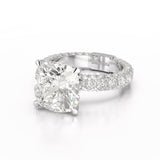 11.4 CT Lab Diamond Cushion Cut Ring