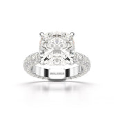 11 CT Lab Diamond Cushion Cut Ring Jama Jewels