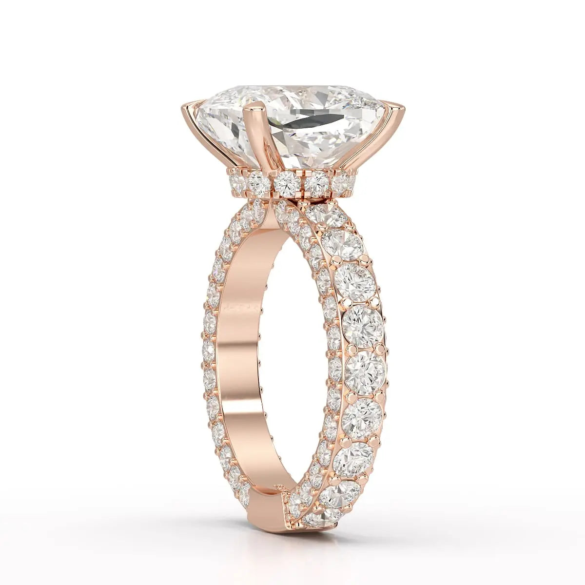11 CT Lab Diamond Cushion Cut Ring Jama Jewels