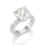 11.4 CT Lab Diamond Cushion Cut Ring