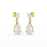 11.98 CT Pear Cut Lab Diamond Drop Earring