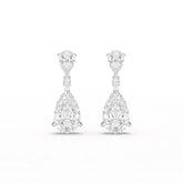 11.9 CT Pear Cut Lab Diamond Drop Earring Jama Jewels