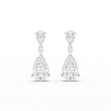 11.98 CT Pear Cut Lab Diamond Drop Earring