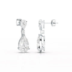 11.9 CT Pear Cut Lab Diamond Drop Earring Jama Jewels