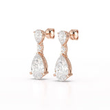 11.98 CT Pear Cut Lab Diamond Drop Earring