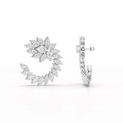 12.2 CT Marquise Cut Lab Diamond Earring Jama Jewels