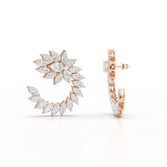 12.2 CT Marquise Cut Lab Diamond Earring Jama Jewels
