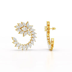 12.2 CT Marquise Cut Lab Diamond Earring Jama Jewels