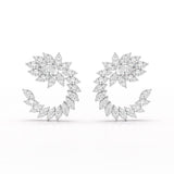 12.2 CT Marquise Cut Lab Diamond Earring