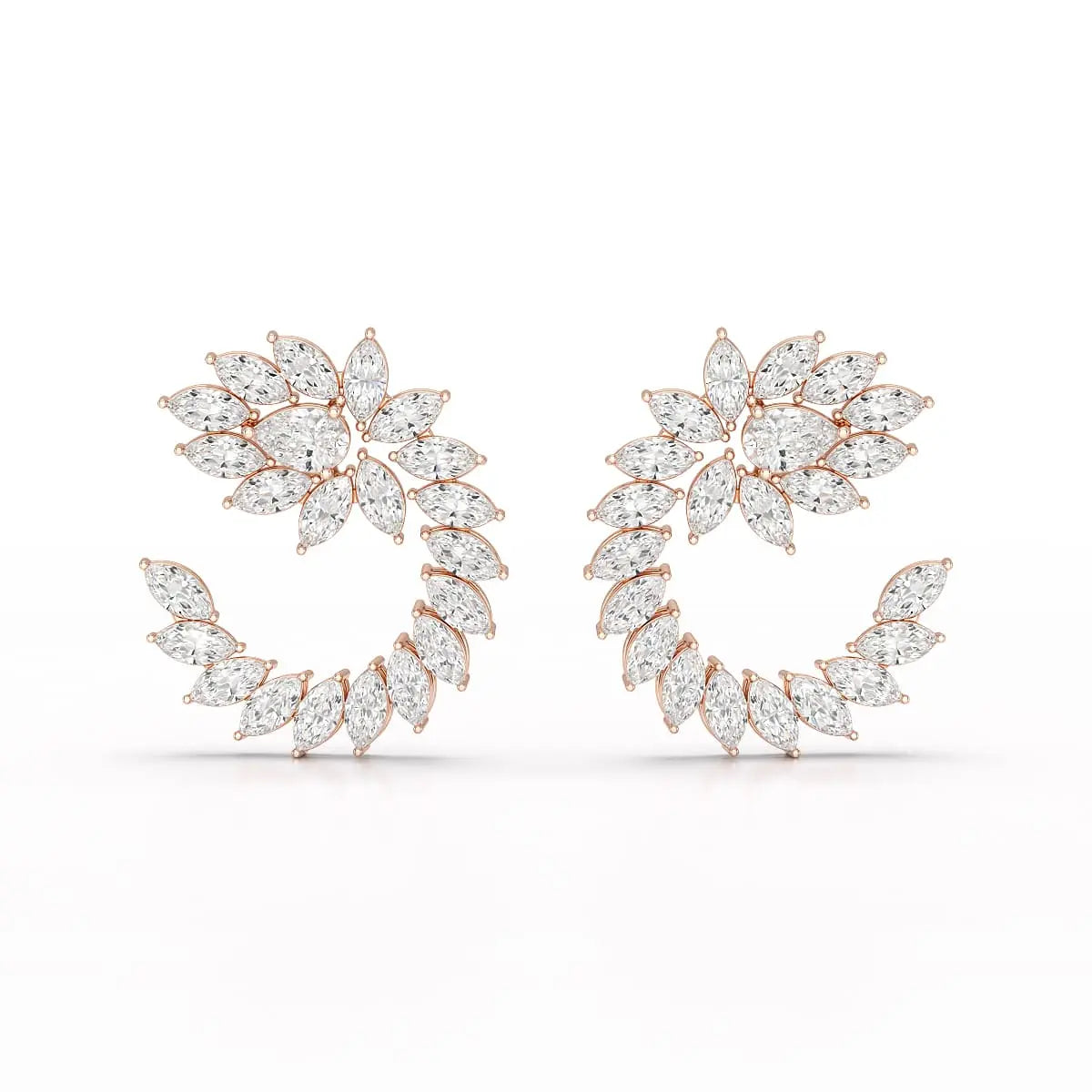 12.2 CT Marquise Cut Lab Diamond Earring Jama Jewels