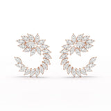 12.2 CT Marquise Cut Lab Diamond Earring