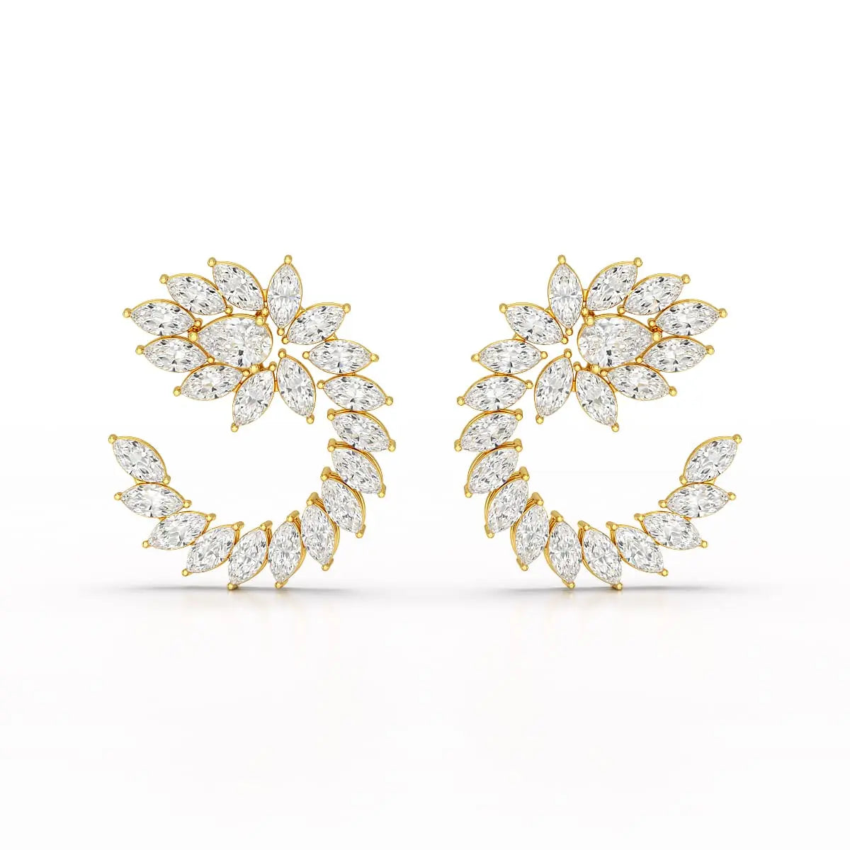 12.2 CT Marquise Cut Lab Diamond Earring Jama Jewels
