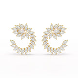 12.2 CT Marquise Cut Lab Diamond Earring
