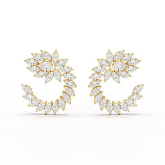 12.2 CT Marquise Cut Lab Diamond Earring Jama Jewels