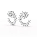 12.2 CT Marquise Cut Lab Diamond Earring