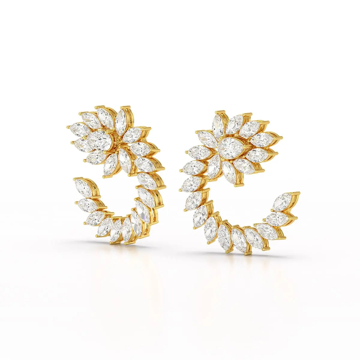 12.2 CT Marquise Cut Lab Diamond Earring Jama Jewels