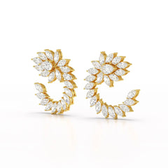 12.2 CT Marquise Cut Lab Diamond Earring Jama Jewels