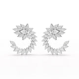 12.2 CT Marquise Cut Lab Diamond Earring