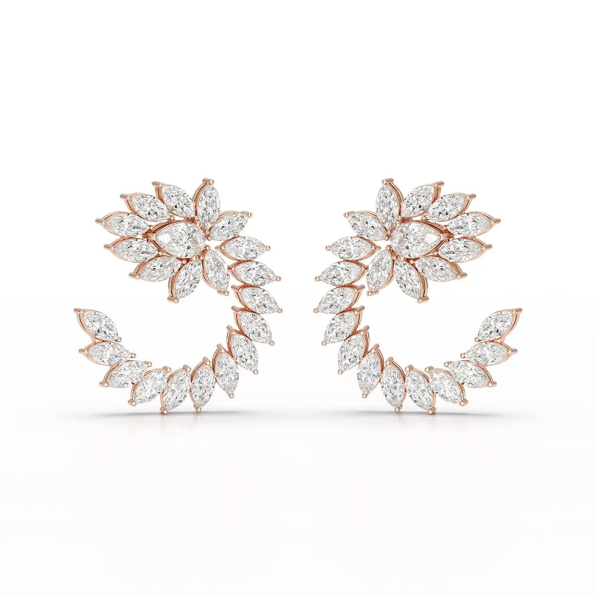 12.2 CT Marquise Cut Lab Diamond Earring Jama Jewels