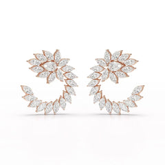 12.2 CT Marquise Cut Lab Diamond Earring Jama Jewels