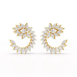 12.2 CT Marquise Cut Lab Diamond Earring