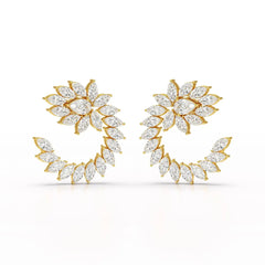 12.2 CT Marquise Cut Lab Diamond Earring Jama Jewels