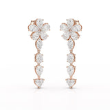 12.2 CT Pear Cut Lab Diamond Drop Earring