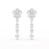 12.2 CT Pear Cut Lab Diamond Drop Earring