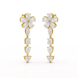 12.2 CT Pear Cut Lab Diamond Drop Earring