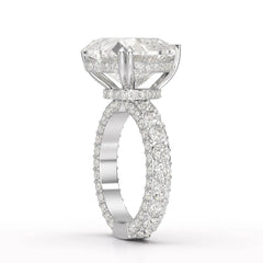 12.33 CT Hidden Halo Lab Diamond Heart Cut Ring Jama Jewels