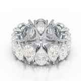 Pear Cut Full Eternity Lab Diamond Ring