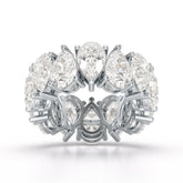 Pear Cut Full Eternity Lab Diamond Ring