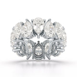 Pear Cut Full Eternity Lab Diamond Ring